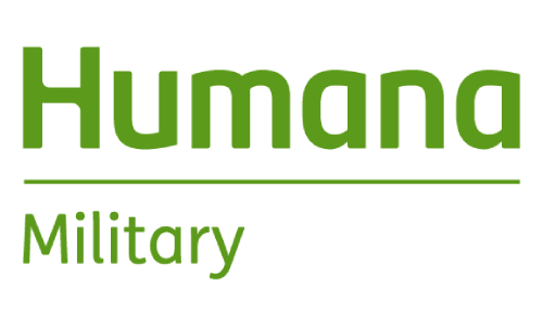 A green banner with the words human military on it.