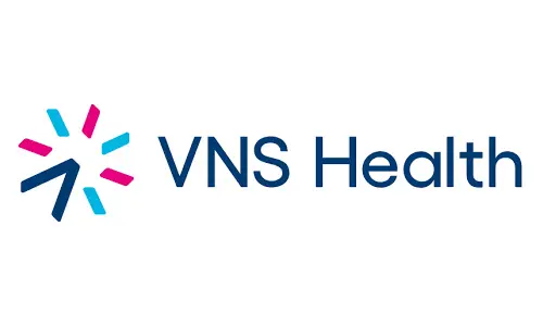 A logo of vns health for the company.